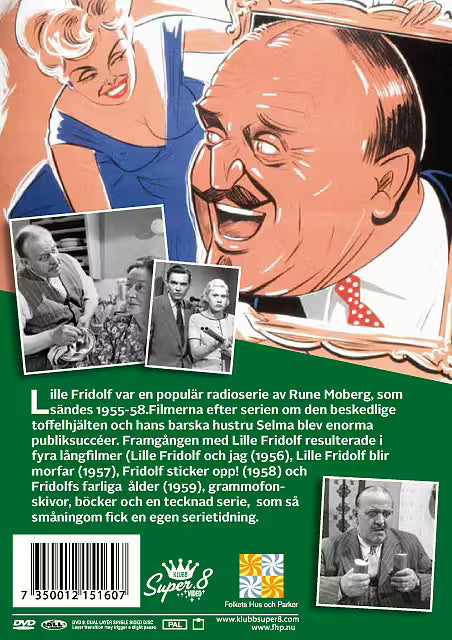 Toffelhjälteboxen - 4 x Lille Fridolf (DVD)