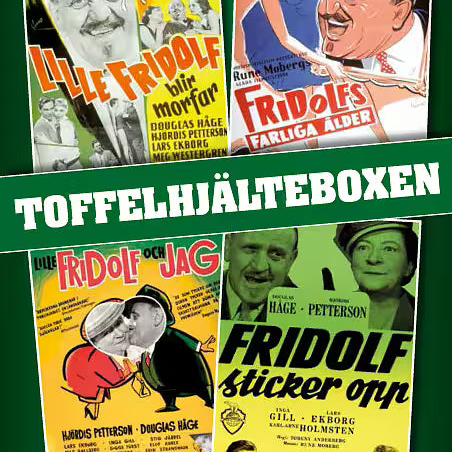 Toffelhjälteboxen - 4 x Lille Fridolf (DVD)