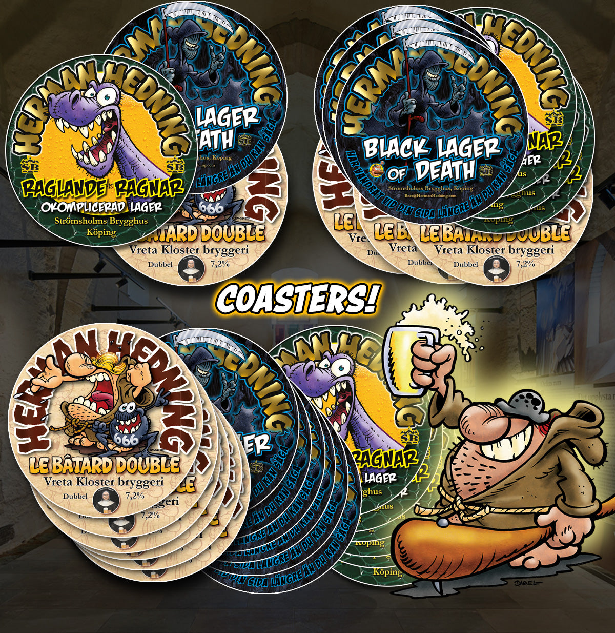 Hermans coasters - serie ETT