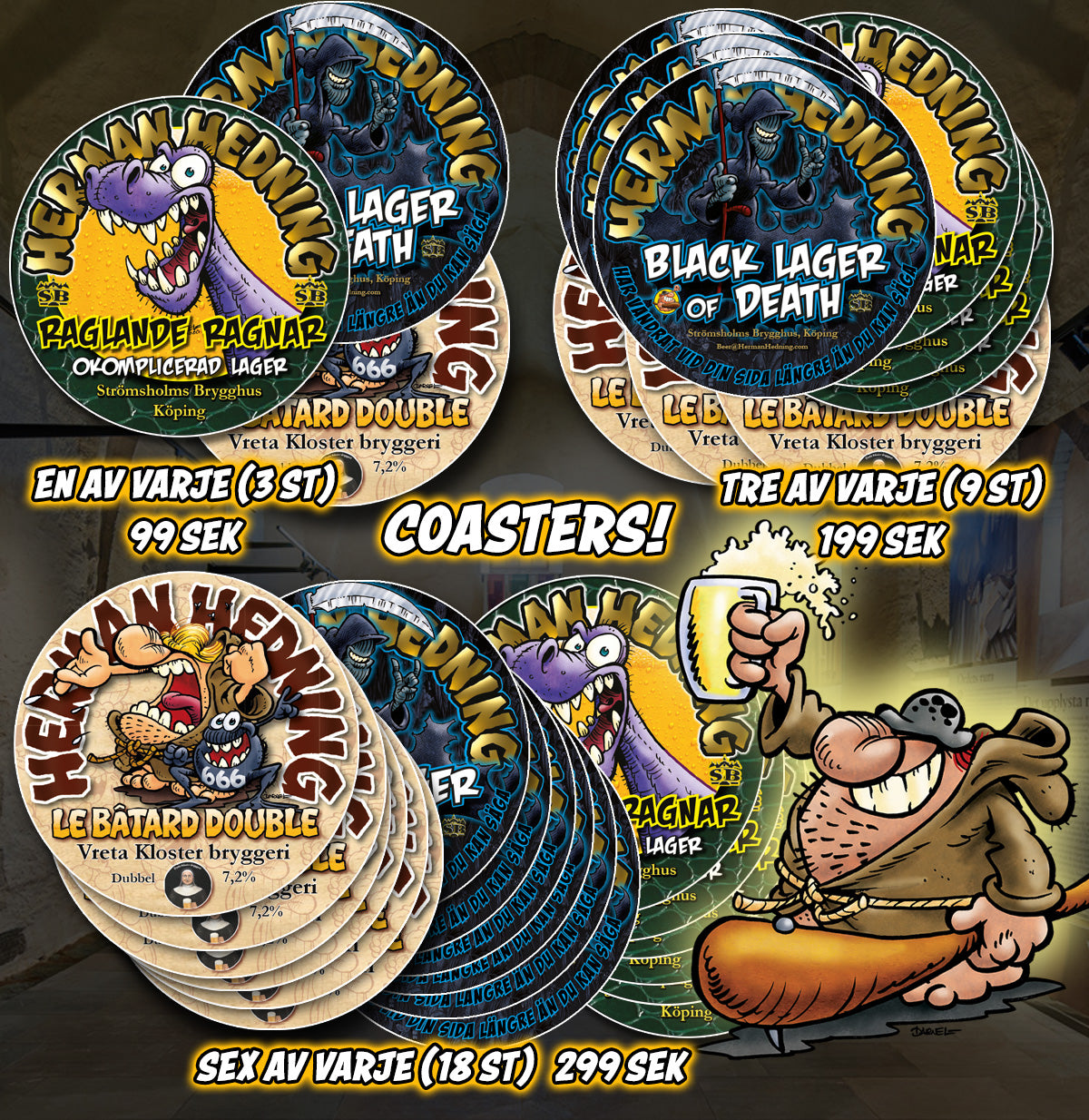 Hermans coasters - serie ETT