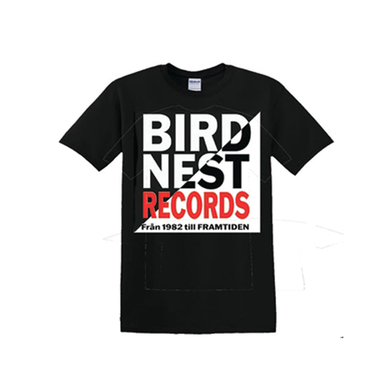 Birdnest Records från 1982 till framtiden (T-shirt) FÖRHANDSBOKNING